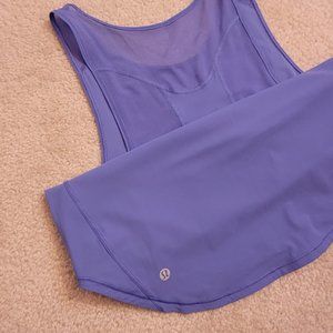 Lululemon Periwinkle Blue Tank Top Yoga Pilates Fitness Gym Run Workout Athletic
